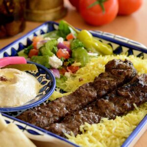 Plate - Beef Lamb Kofta Kabob